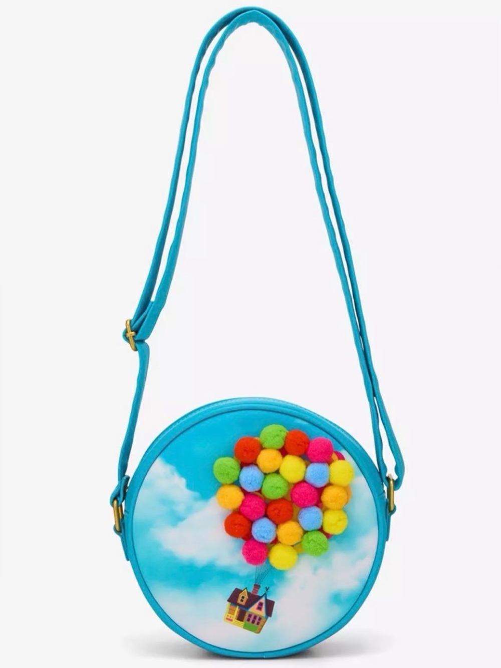 Loungefly Disney Pixar Up Pom Balloons Crossbody Bag